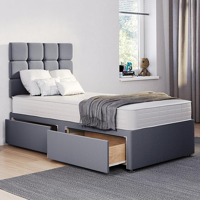 Divan Single Bed 3ft | Including Mattress & Headboard