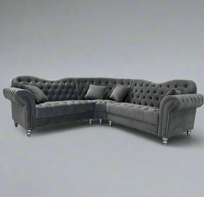 Elegance Chesterfield Sofa | Including Footstool