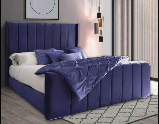 Panel Line Wing Ottoman Bed | Including Mattress