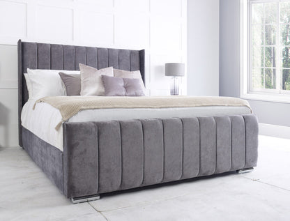 Panel Line Wing Ottoman Bed | Including Mattress