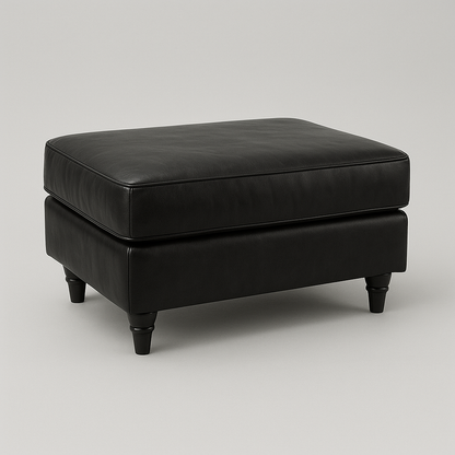 Oakland Leather Sofa | With Footstool