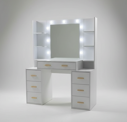 Dressing / Vanity Desk With Lights & Mirror