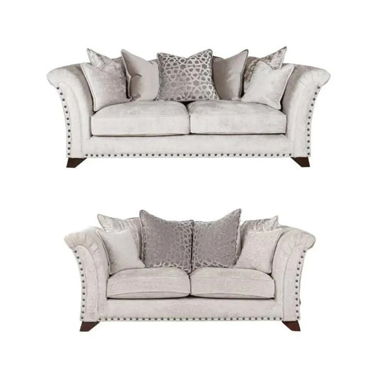 Harrison Scatter Back Sofa | With Footstool
