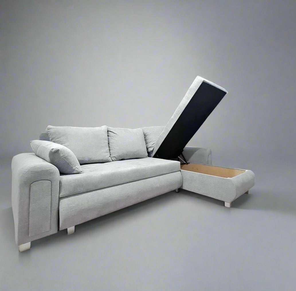 Belin Sofa Bed | 3 Seater Corner Storage Sofa Bed | L-Shape Sofa Bed